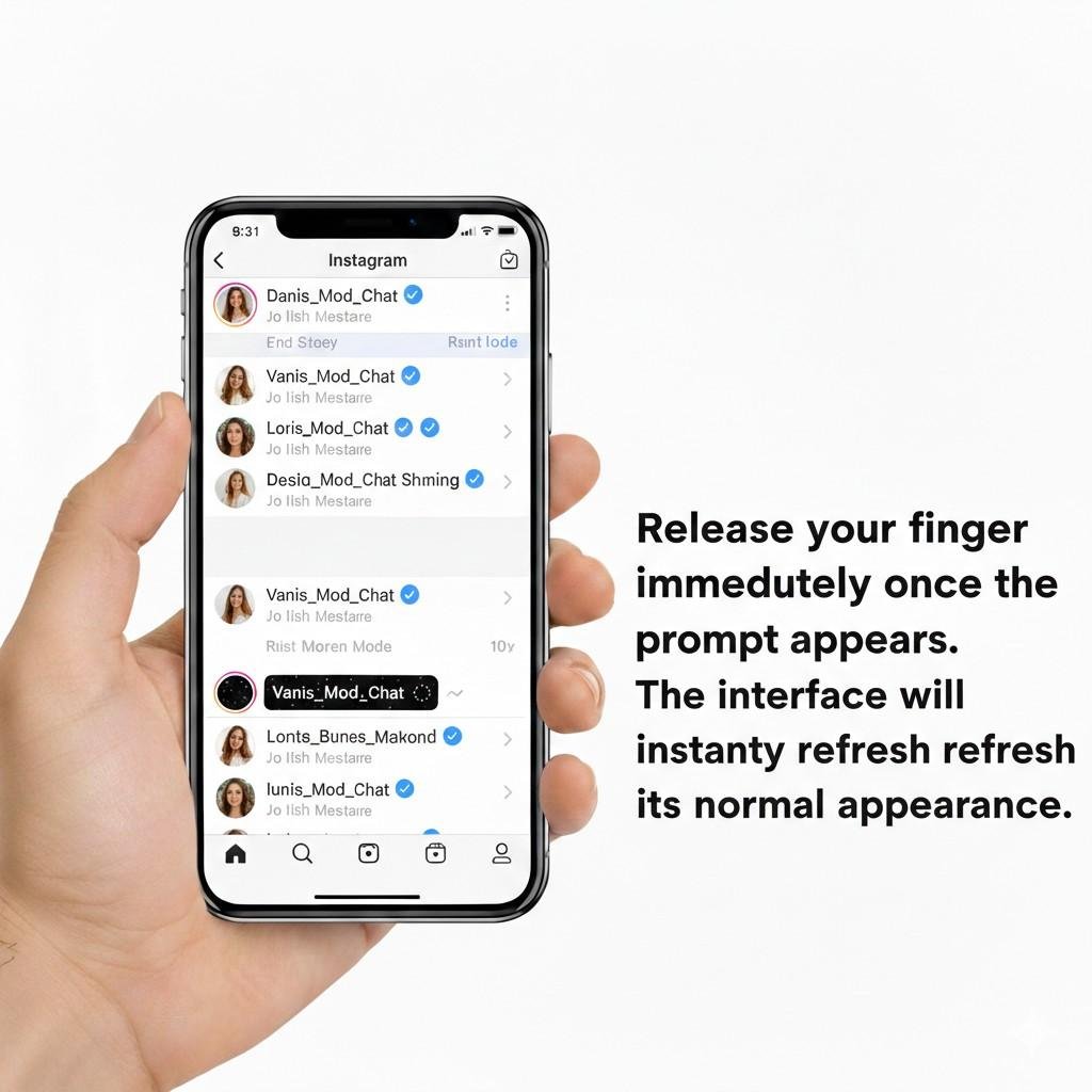 Steps for iPhone to off vanish mode