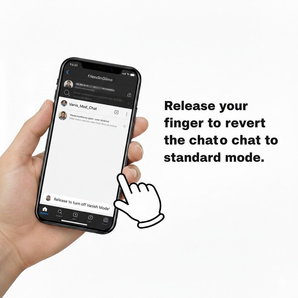 Steps for iPhone to off vanish mode