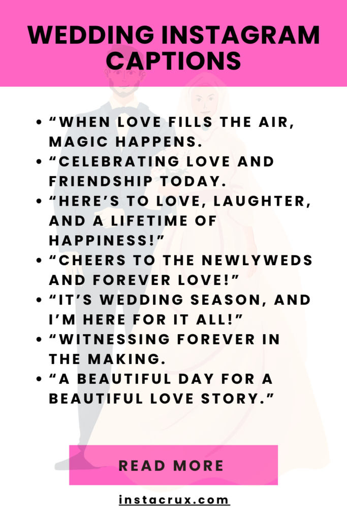 Wedding Instagram Captions