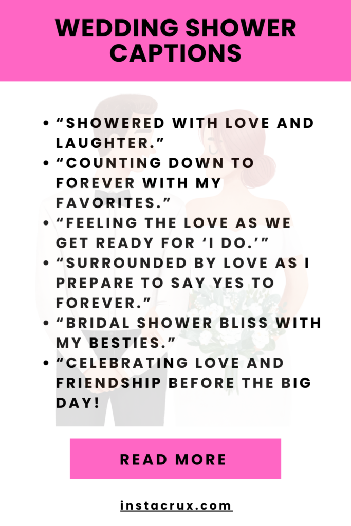 Wedding Shower Captions