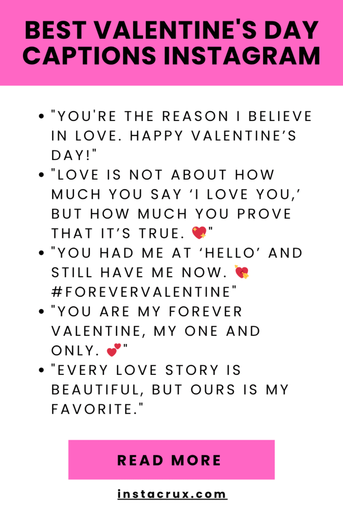 Best Valentine's Day Captions Instagram