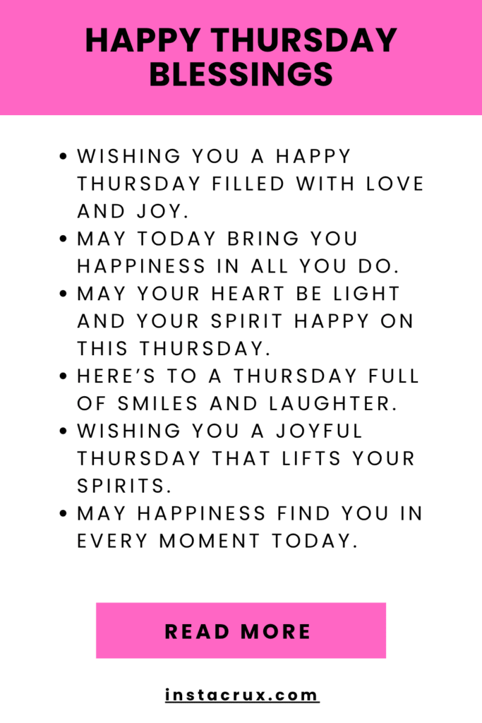 Happy Thursday Blessings