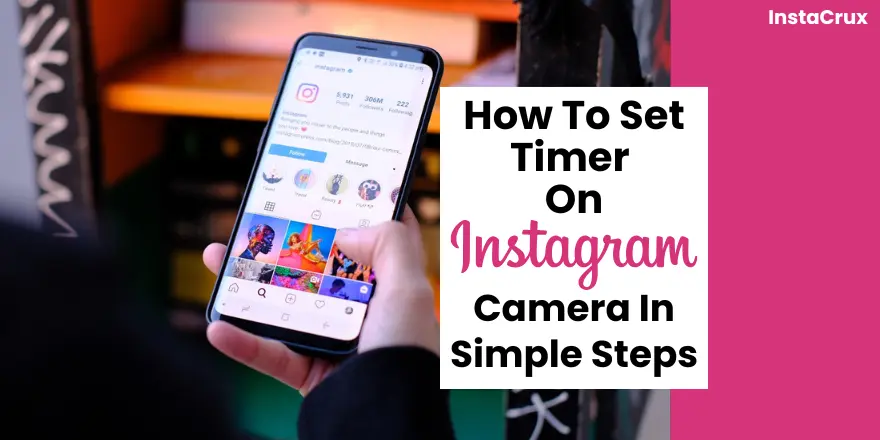 How to set timer on instagram Camera