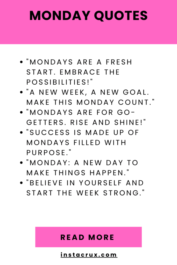 Monday Quotes