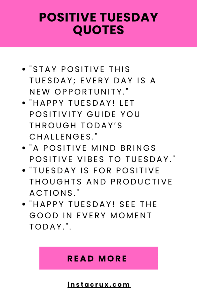 Positive Tuesday quotes