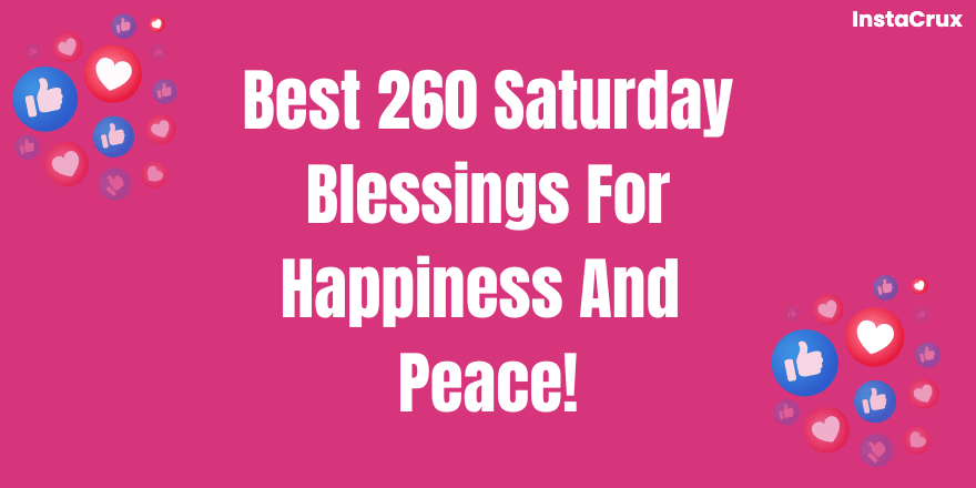 Saturday Blessings For Happiness And Peace!