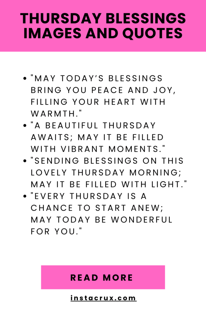 Thursday Blessings Images And Quotes