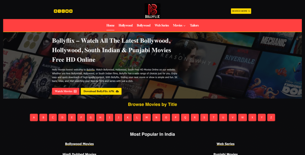 Bollyflix Review HD Bollywood and South Movies