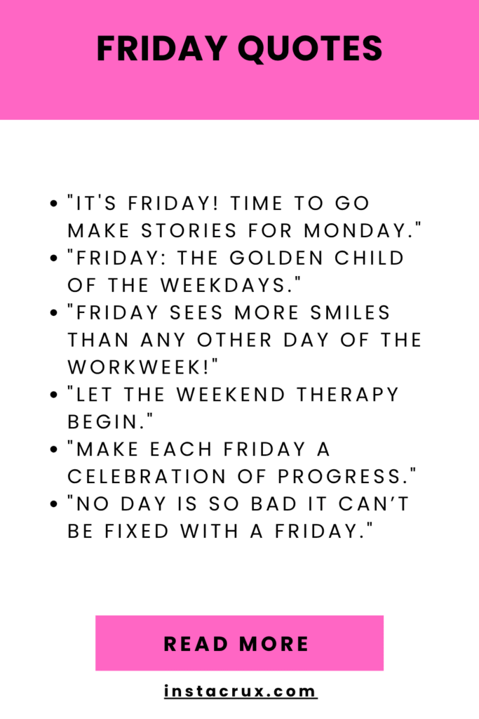 Friday Quotes