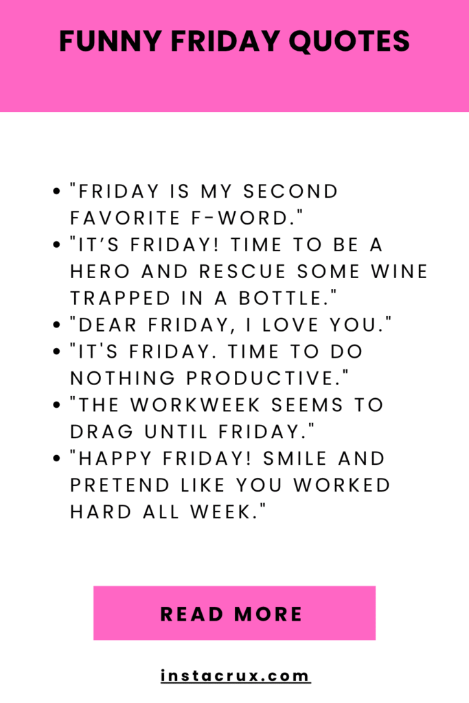 Funny Friday Quotes