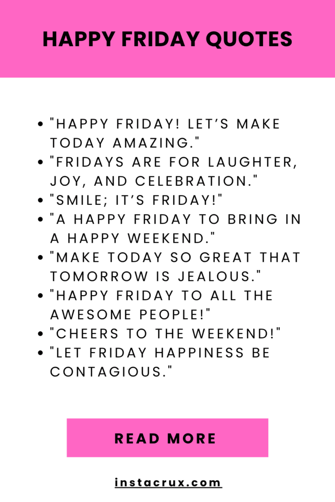 Happy Friday Quotes