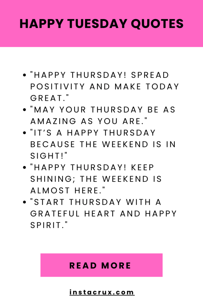 Happy Thursday Quotes