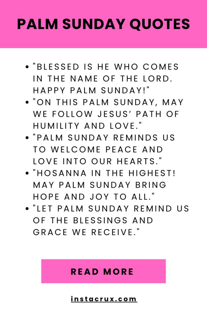 Palm Sunday Quotes