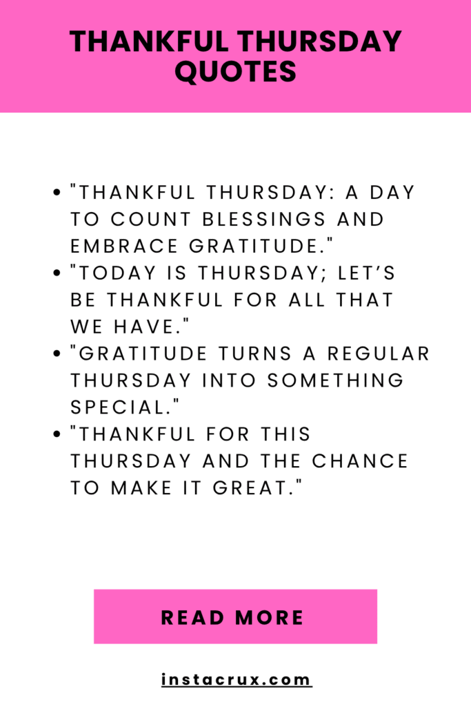 Thankful Thursday Quotes