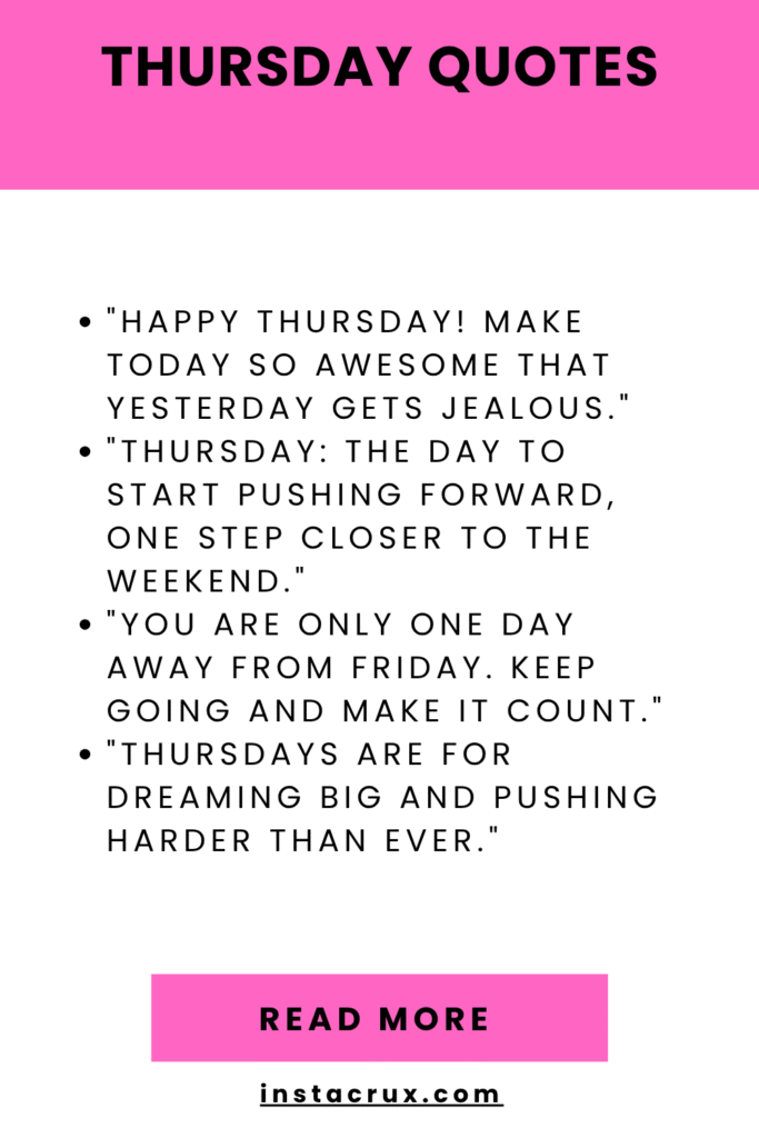 Thursday Quotes