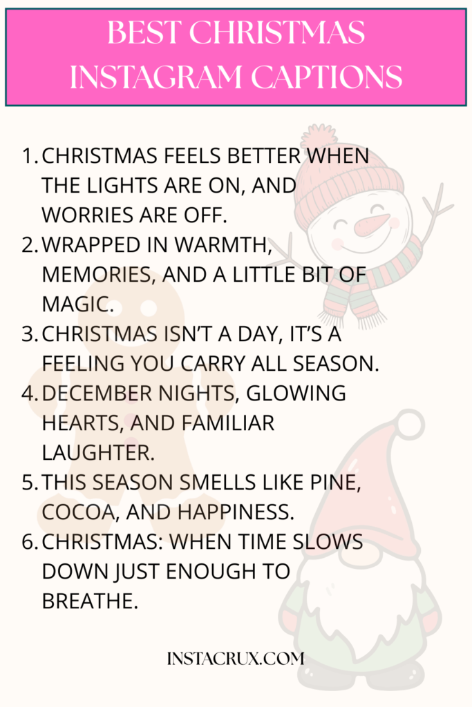 BEST Christmas Instagram Captions