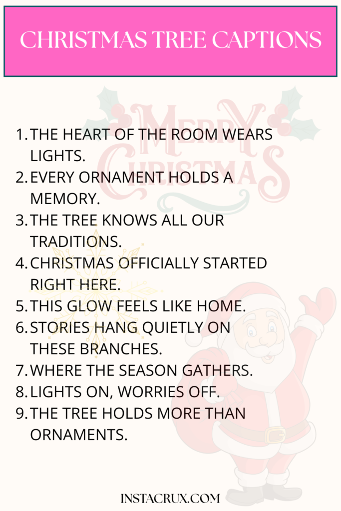 Christmas Tree Captions