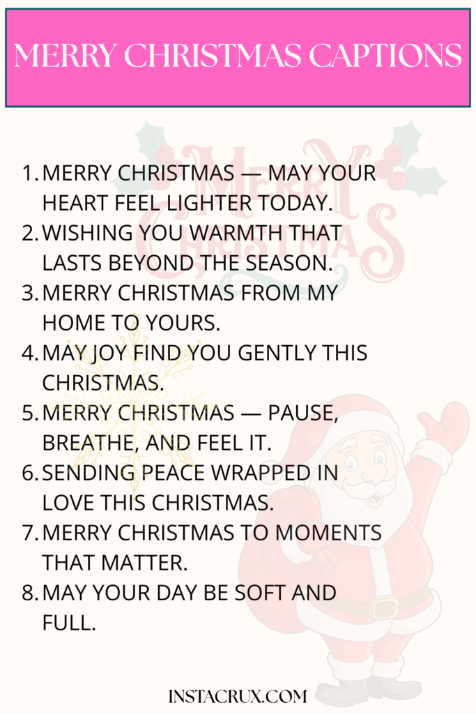 Merry Christmas Captions