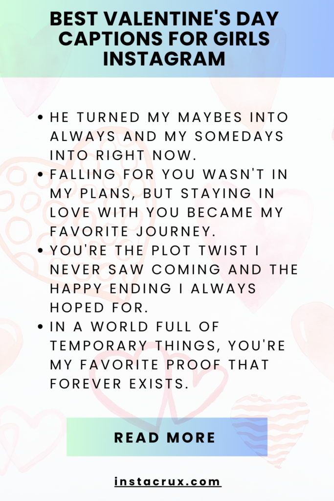 Best Valentine's Day Captions For Girls Instagram