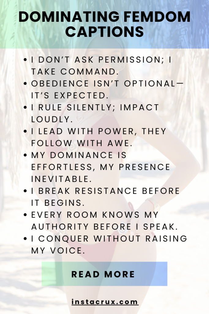 Dominating Femdom Captions
