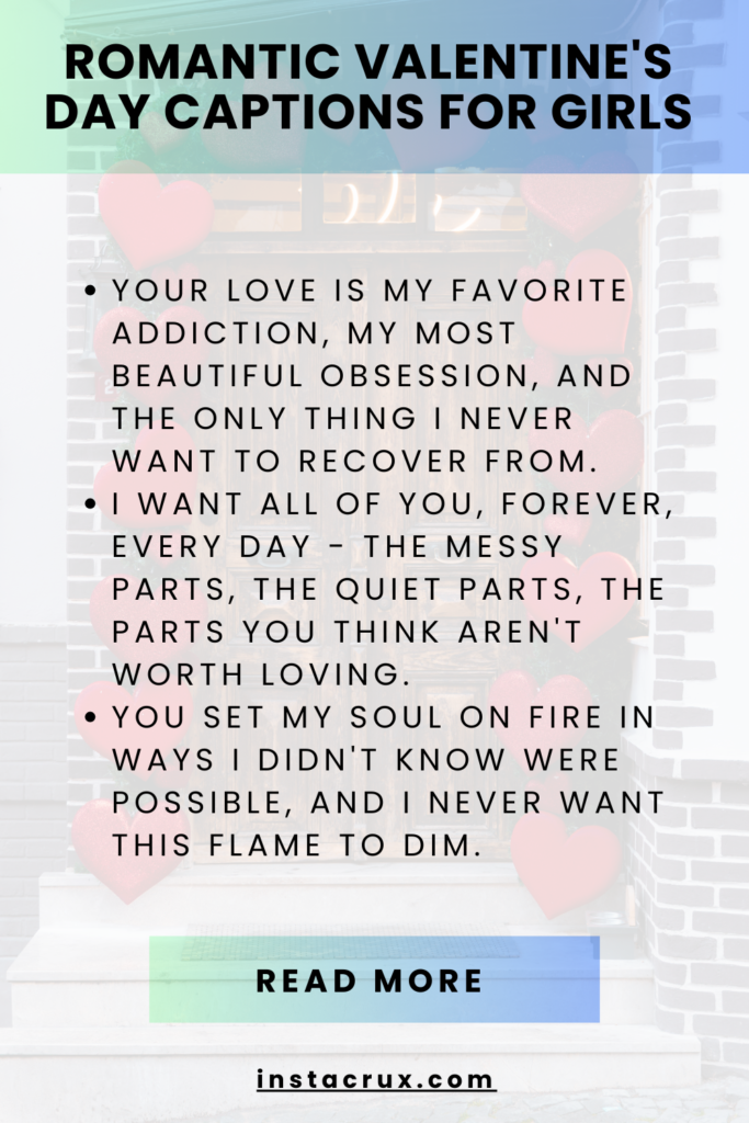 Romantic Valentine's Day Captions For Girls