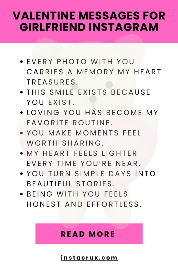 Valentine Messages For Girlfriend Instagram