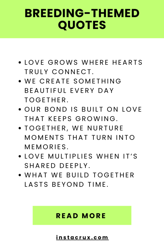 Breeding-Themed Quotes