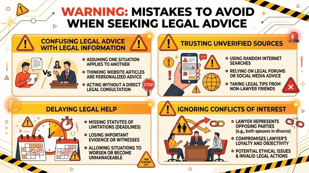 Common Mistakes to Avoid When Seeking Legal Advice