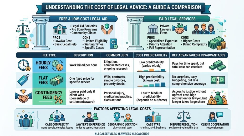 Cost of Legal Advice  Free vs Paid  Fee Structures