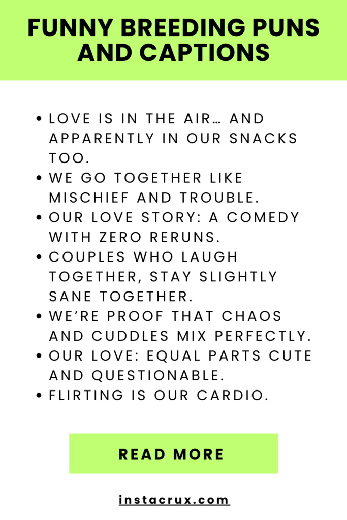 Funny Breeding Puns and Captions