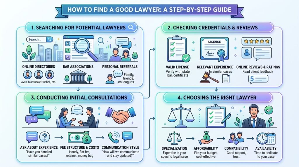 How to Find a Good Lawyer (Step-by-Step Guide)