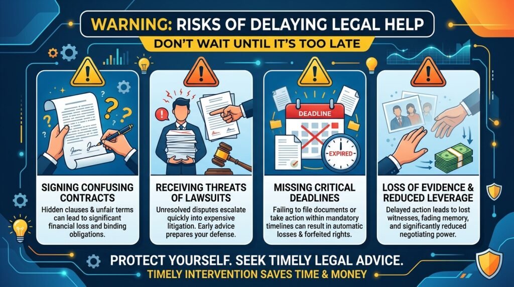 Warning Signs  Risks of Delaying Legal Help