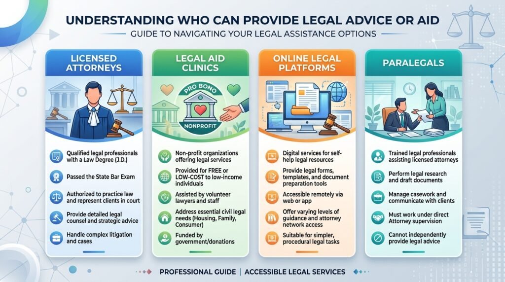 Who Can Provide Legal Advice  Legal Aid